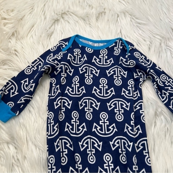 Gerber Bodysuit Navy Blue White Anchors - Picture 3 of 10